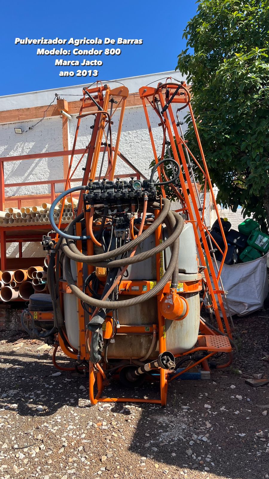 Pulverizador Agricola De Barras Condor 800 Jacto ano 2013